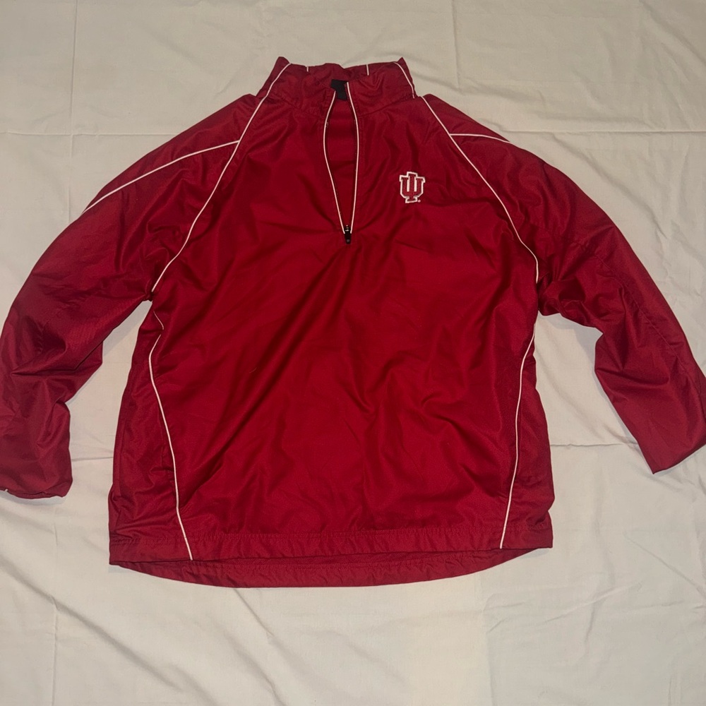 Red Indiana Half-Zip Pullover